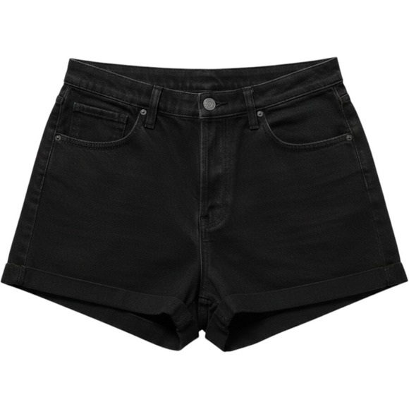 Abercrombie & Fitch Pants - Abercrombie & Fitch Curve Love Dad Shorts Womens 14/32 Black Excellent High Rise